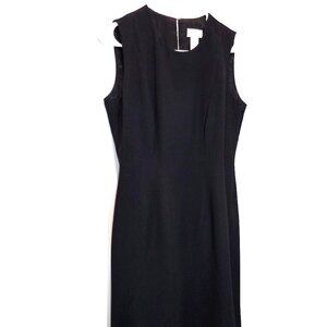 Liz Claiborne Black Dress with Bias Cut Size 10P